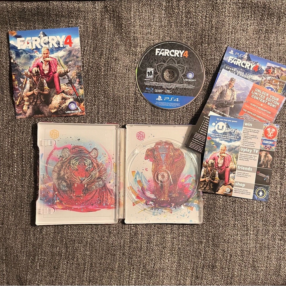 Rare! Far Cry 4 Steelbook Rare Future Shop Exclusive Sony Playstation 4 PS4 Game - Picture 4 of 4